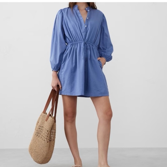 Banana Republic Factory Dresses & Skirts - Banana Republic Cotton Shirt Dress Classic Long Sleeve Lightweight Dress Med NWT